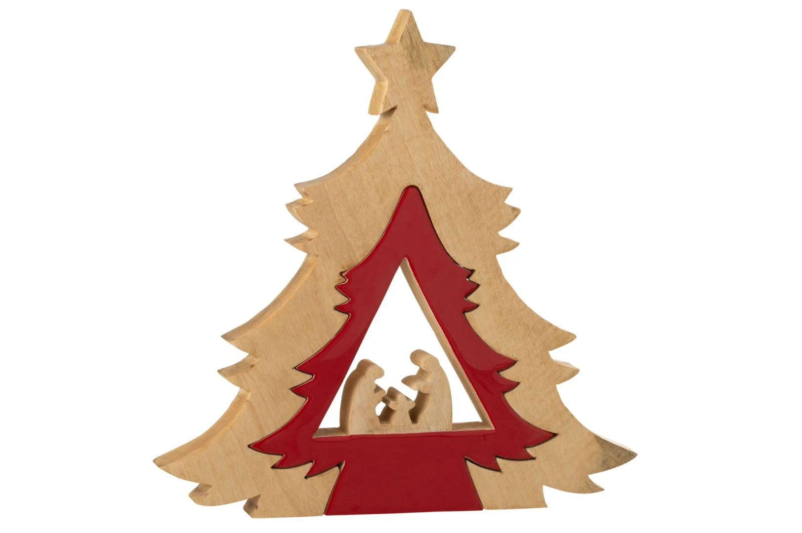 Kerststal Farmi Mangohout Rood - Afbeelding 2