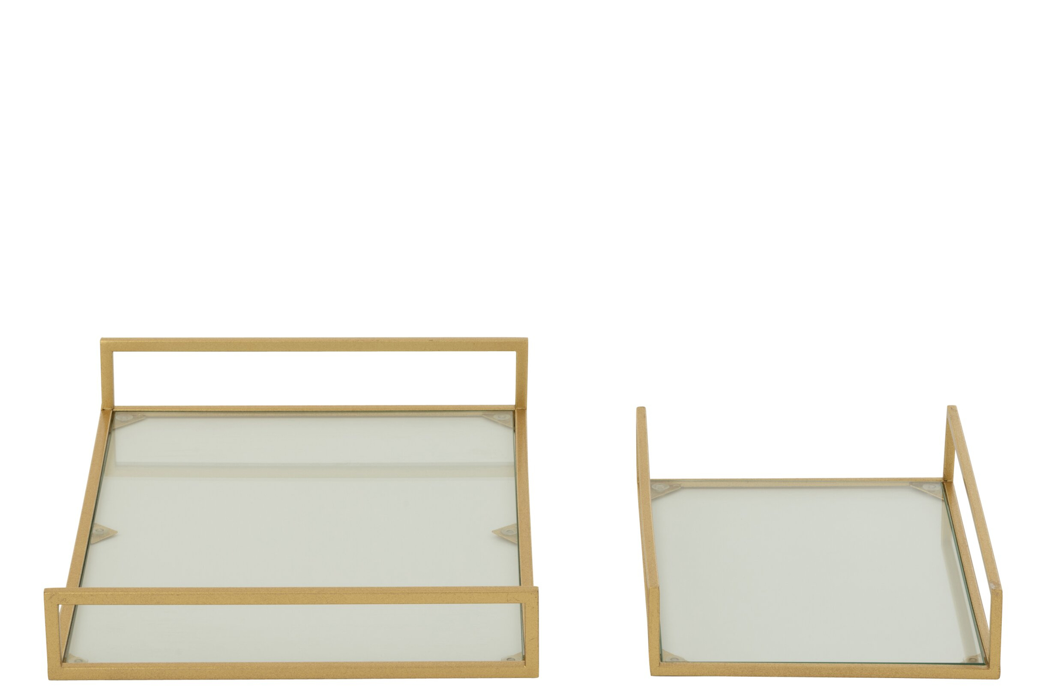 Dienblad Vaunsal Metaal Goud - Set van 2 - Afbeelding 2