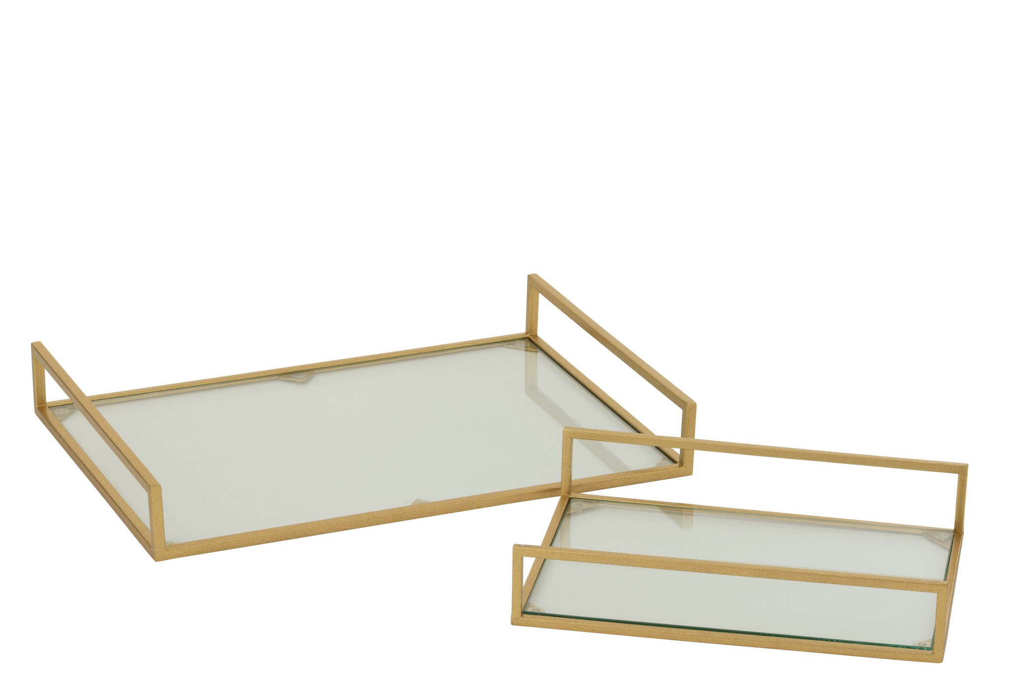 Dienblad Vaunsal Metaal Goud - Set van 2 - Afbeelding 5