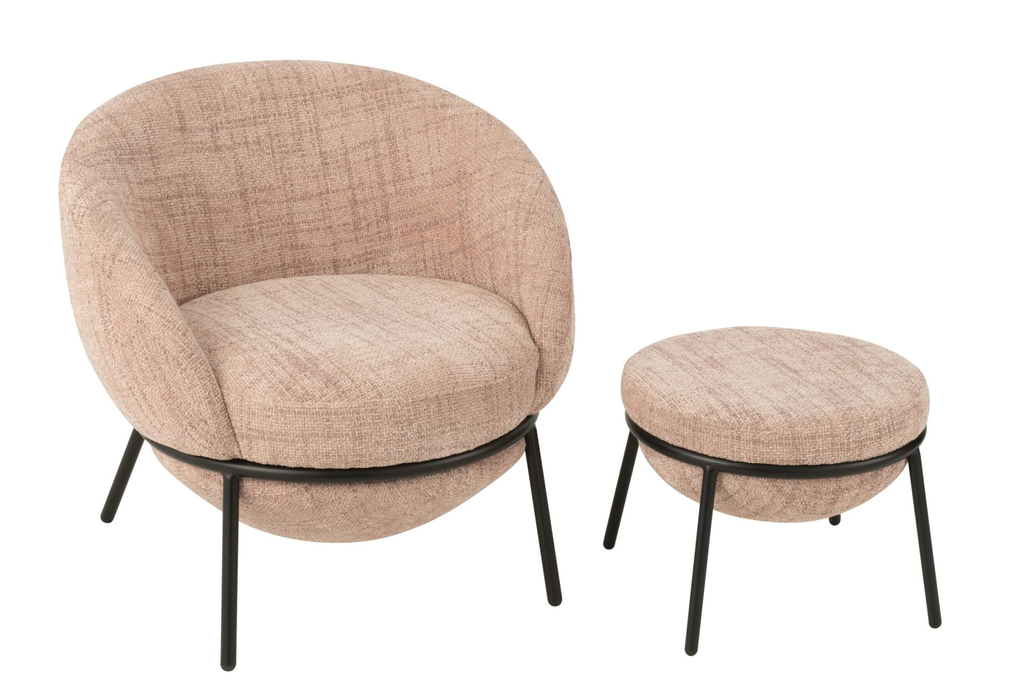 Fauteuil Taudi Roze - Afbeelding 7