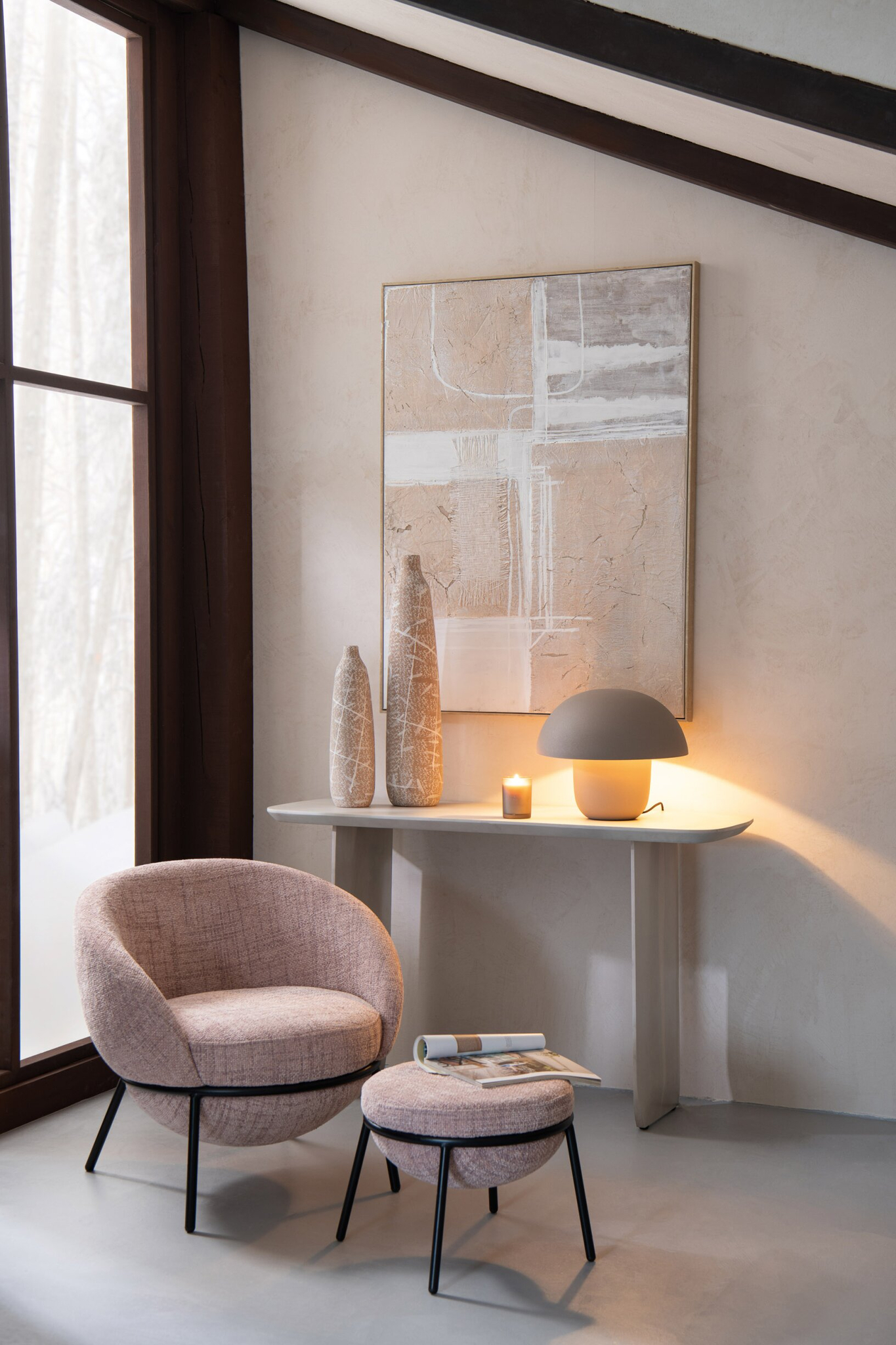Fauteuil Taudi Roze - Afbeelding 8