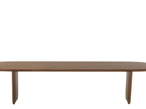 Bank Ciensa Hout Bruin van acaciahout, lange 190 cm bank met rustige natuurlijke uitstraling