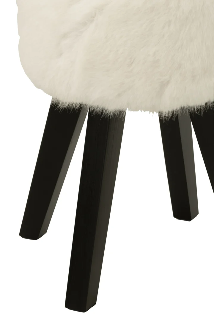 Kruk Molvand Hout Wit - Afbeelding 2