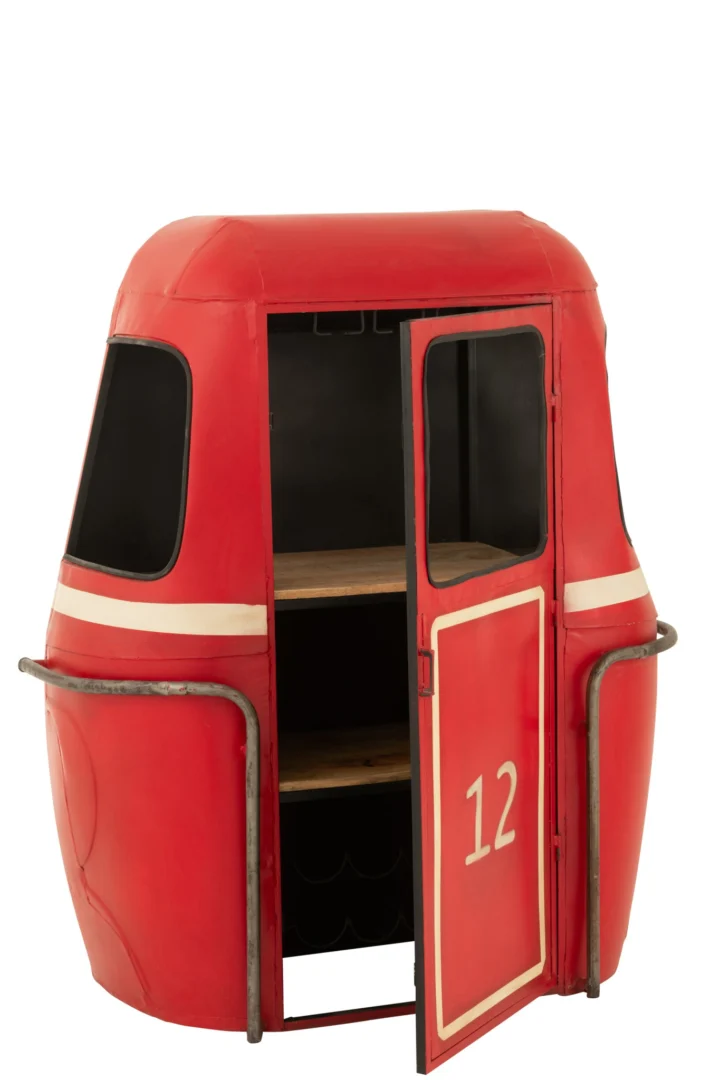 Barmeubel Baammino Rood 135 cm - Afbeelding 2