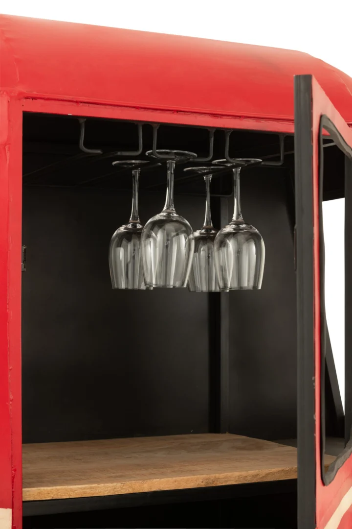 Barmeubel Baammino Rood 135 cm - Afbeelding 8
