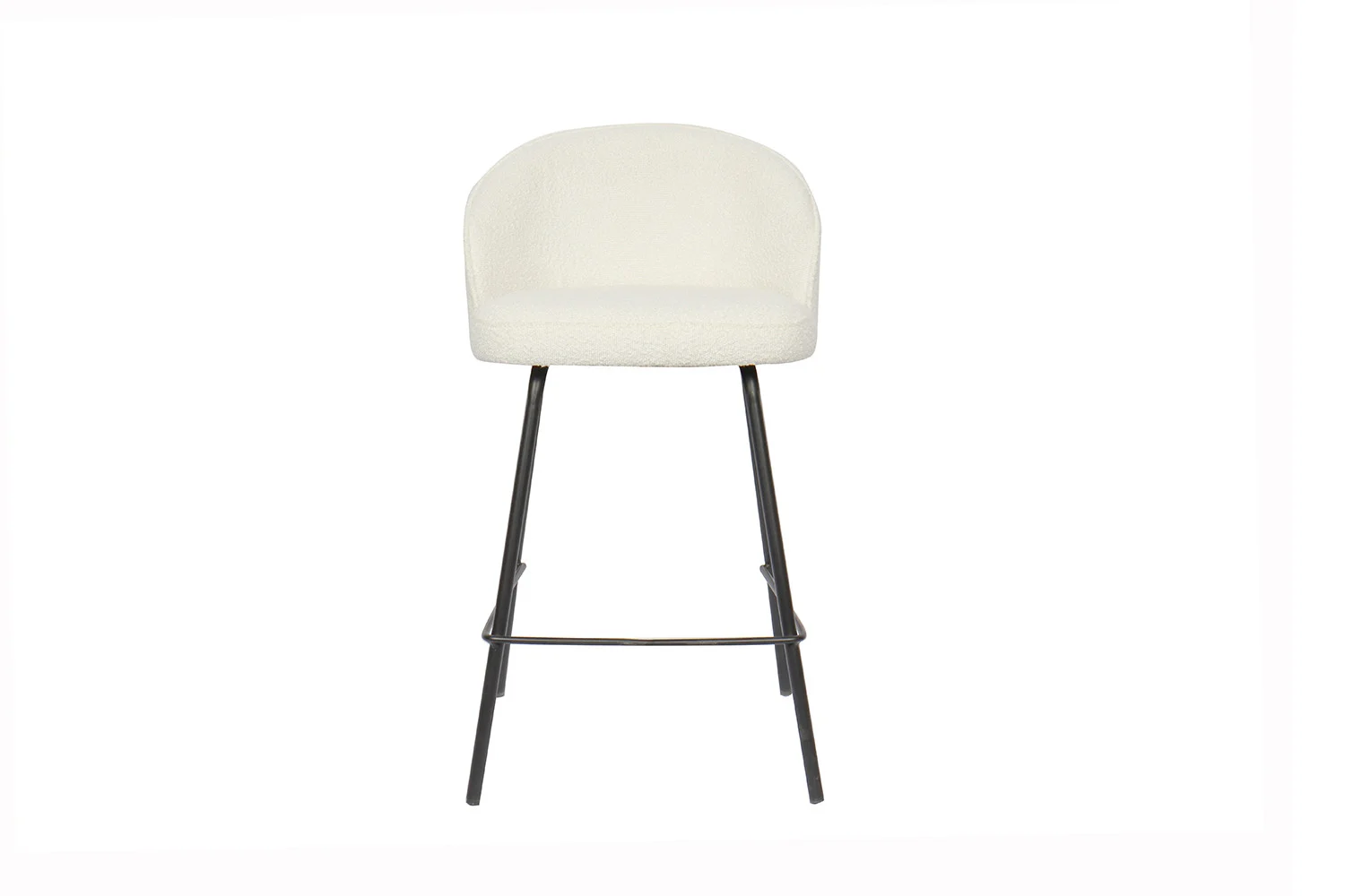 Counterstoel Emilia Bouclé Wit - Afbeelding 3