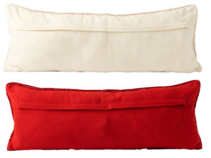 Kussen Ronaro Rood 80x30 cm - Set van 2