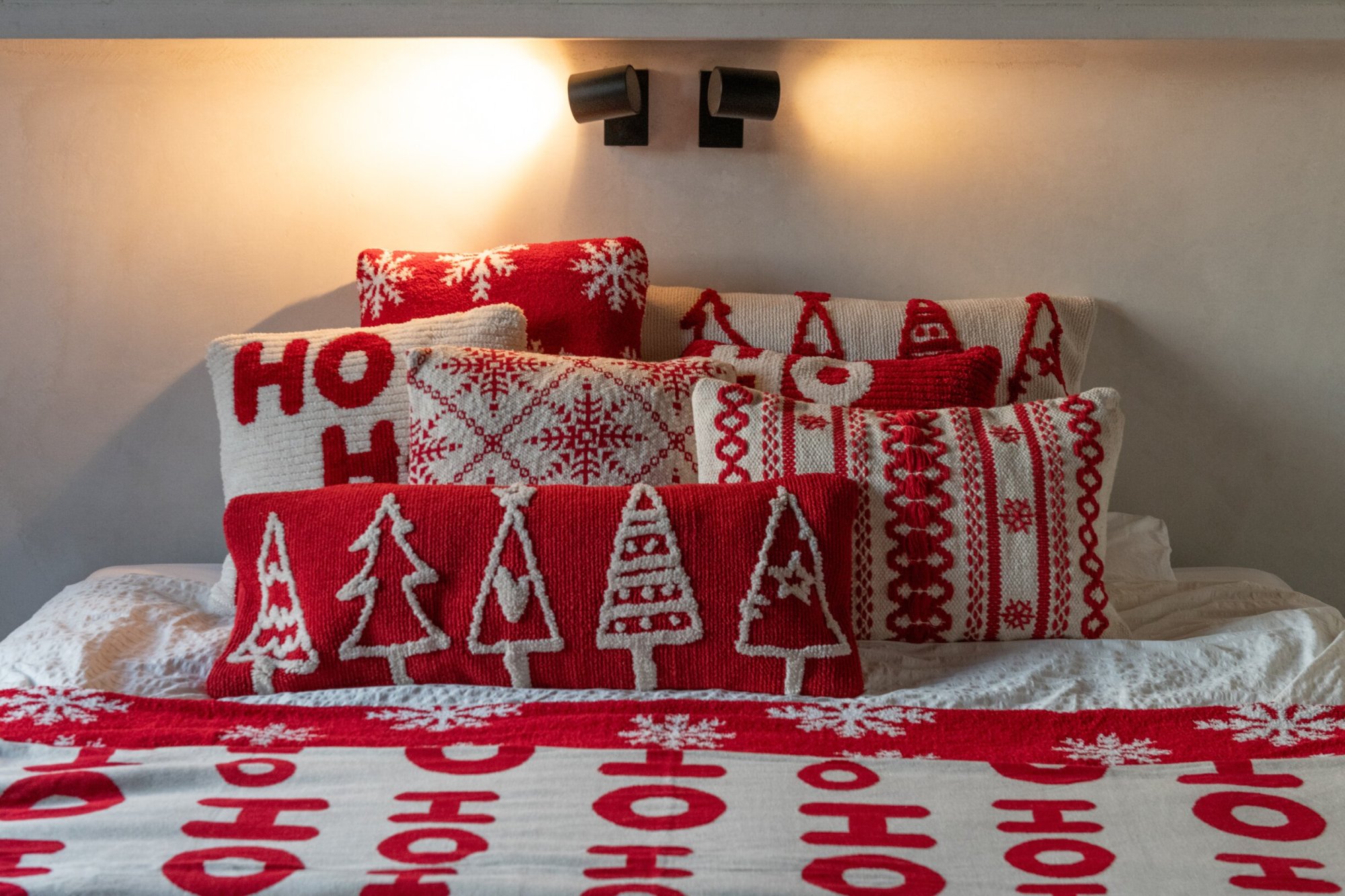 Kussen Ronaro Rood 80x30 cm - Set van 2 - Afbeelding 4