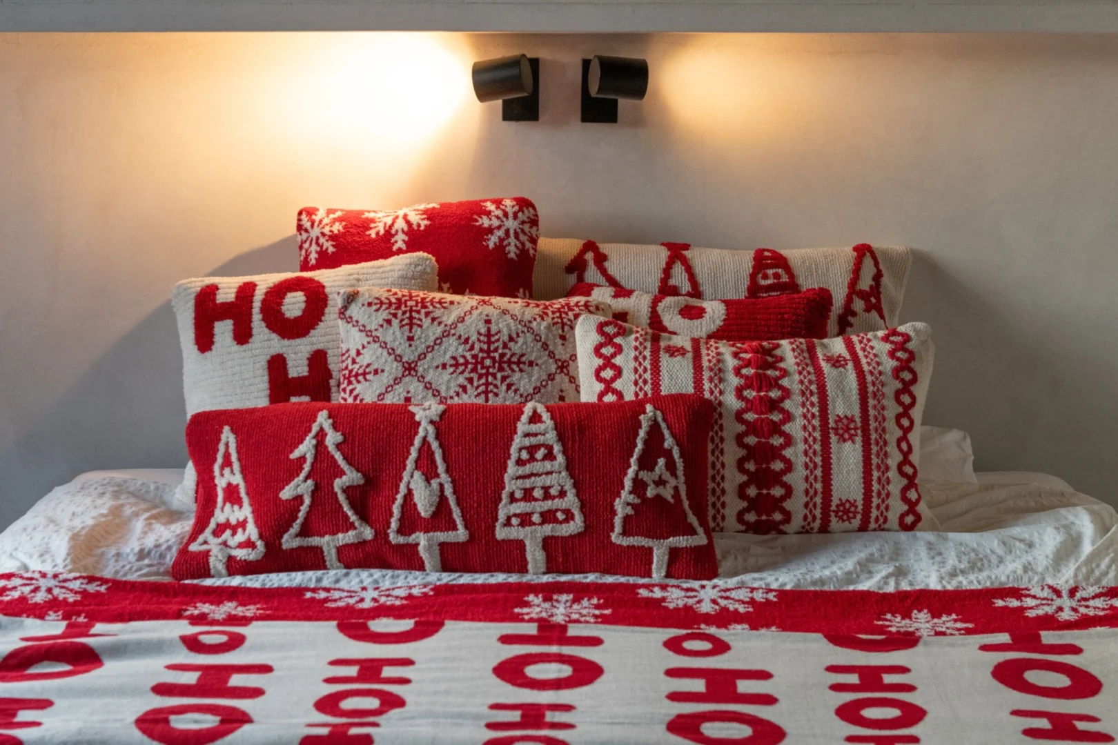 Kussen Ronaro Rood 80x30 cm - Set van 2 - Afbeelding 4