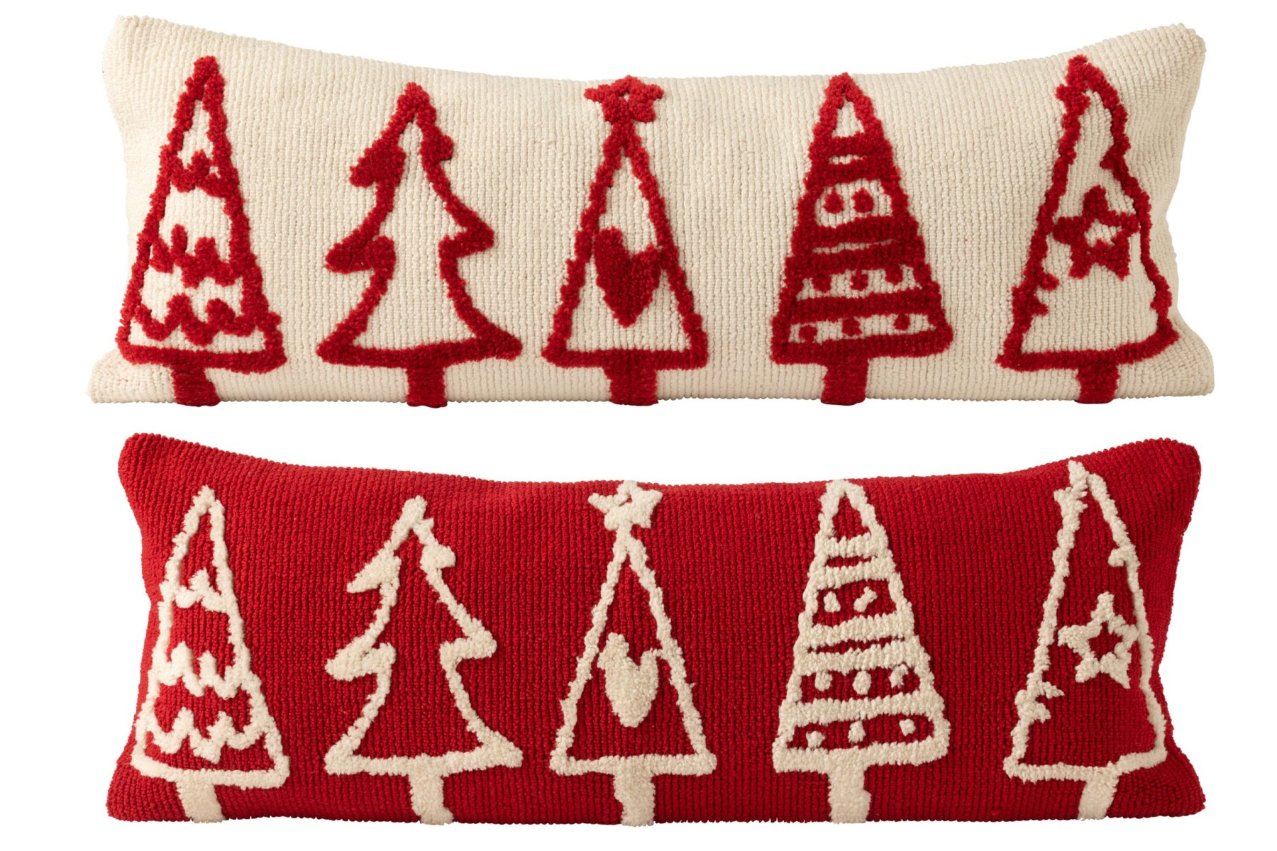 Kussen Ronaro Rood 80x30 cm - Set van 2 - Afbeelding 5