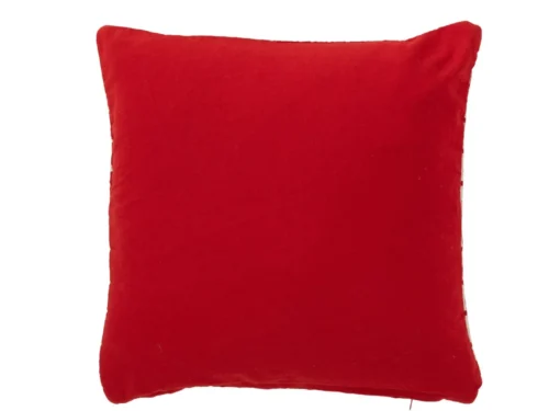 Kussen Sardinie Rood 45x45 cm, vierkant katoenen sierkussen met rustige, feestelijke uitstraling