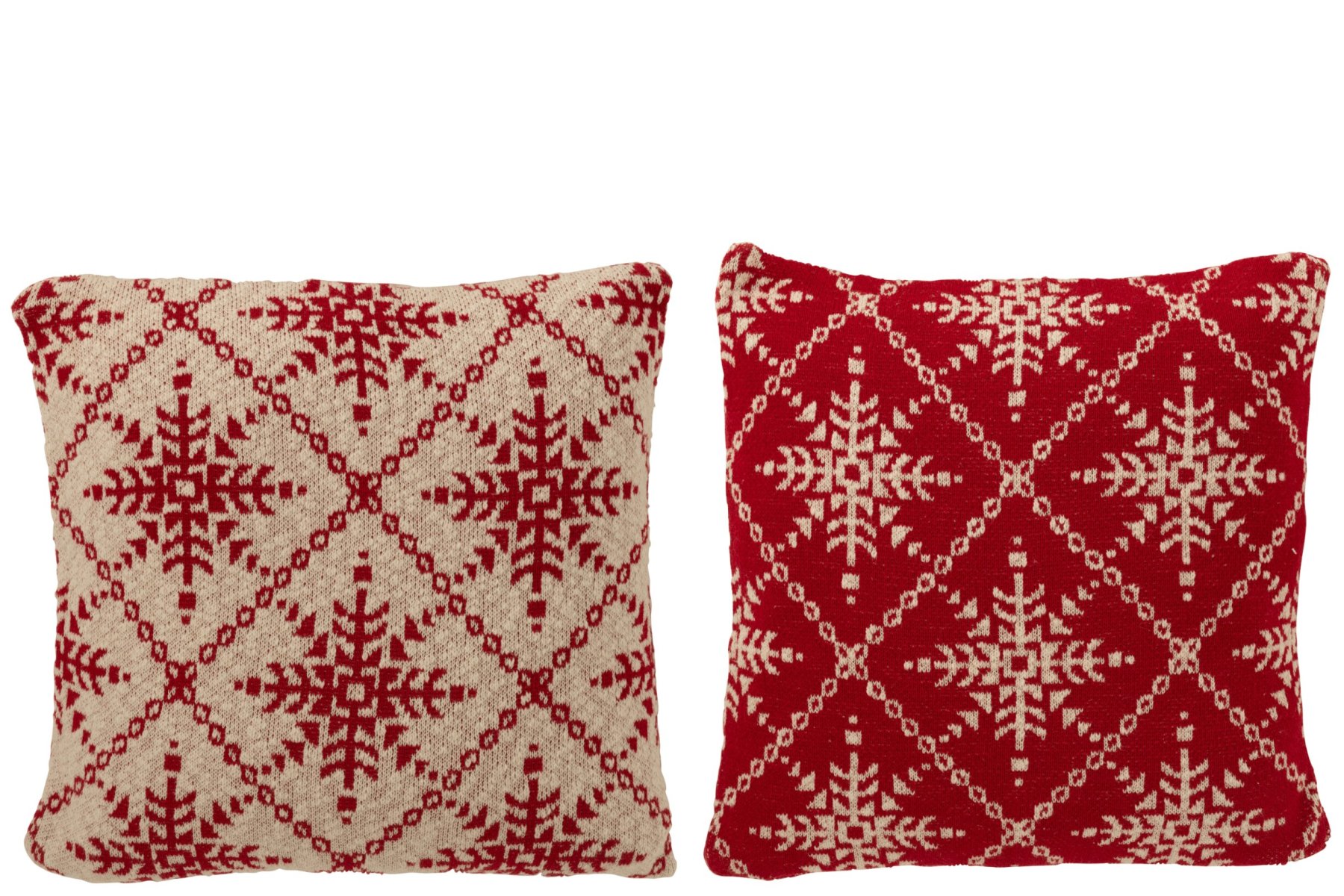 Woonaccessoire Flentor Katoen Rood - Set van 2 - Afbeelding 4