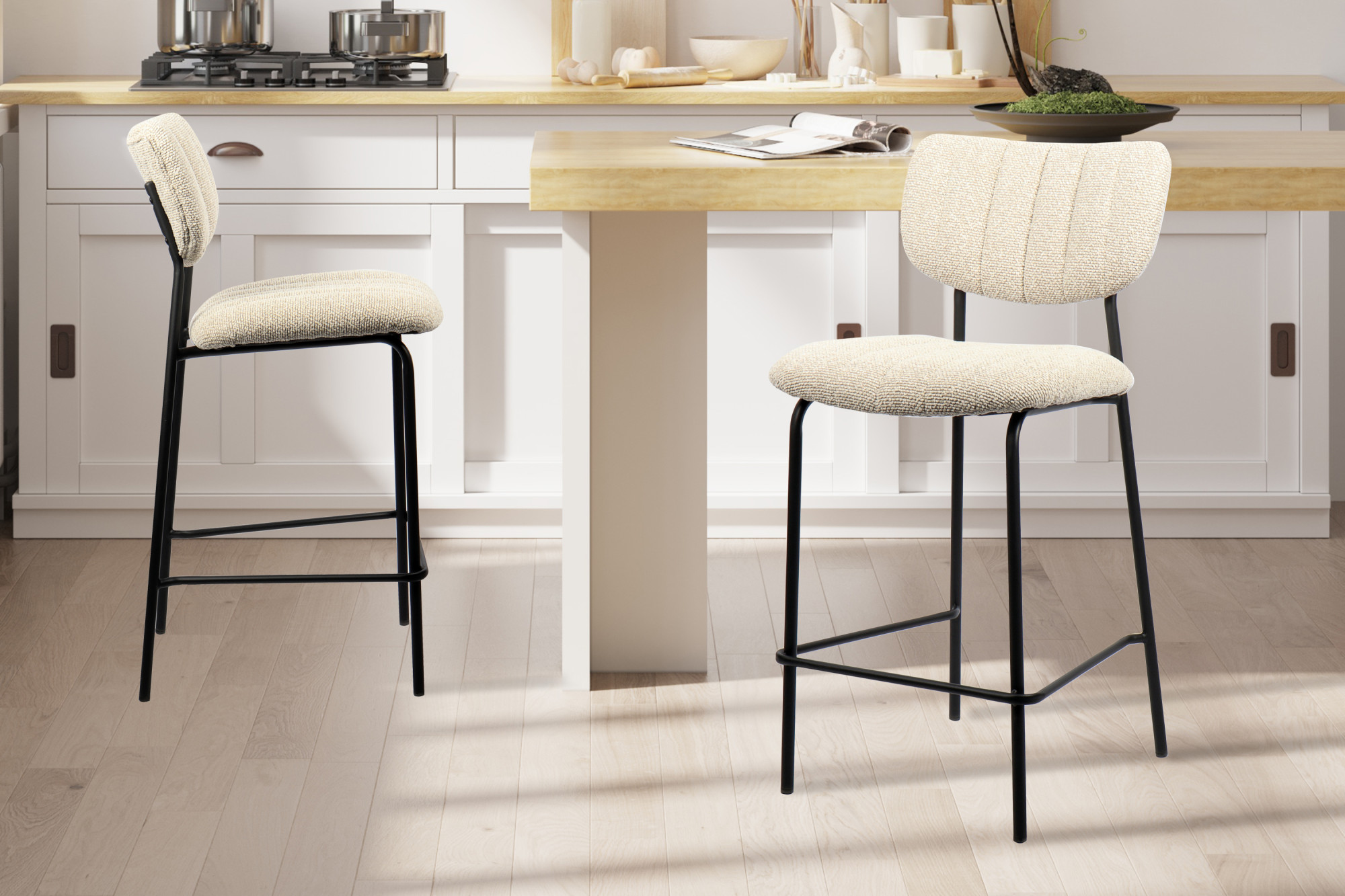 Counterstoel Kurmir Beige