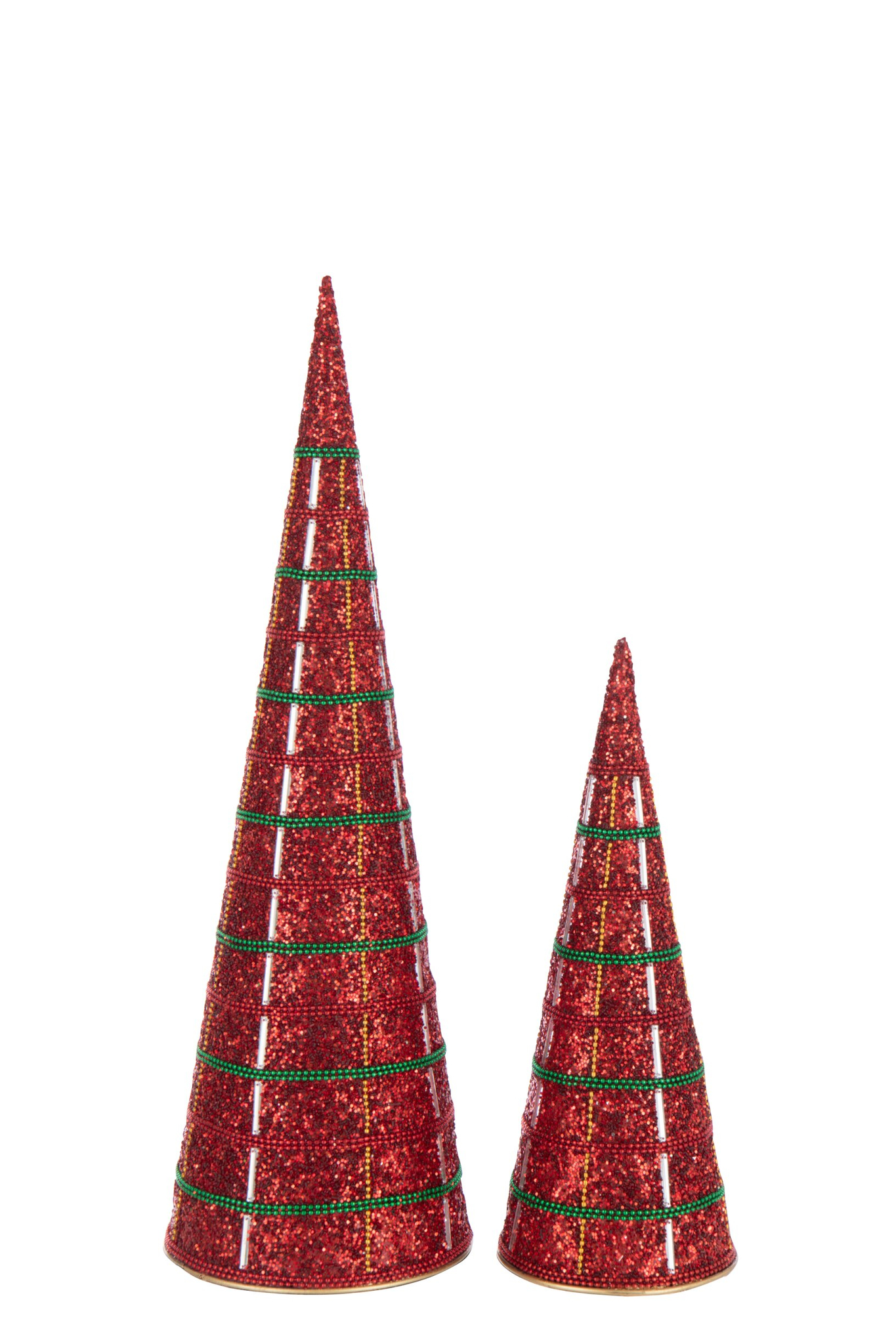 Kerstdecoratie Marrakech Metaal Rood - Set van 2