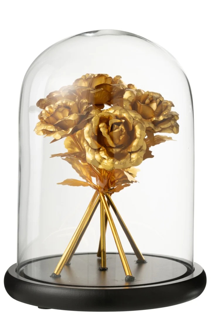 Kunstbloem Nemmano Glas Goud - Afbeelding 2