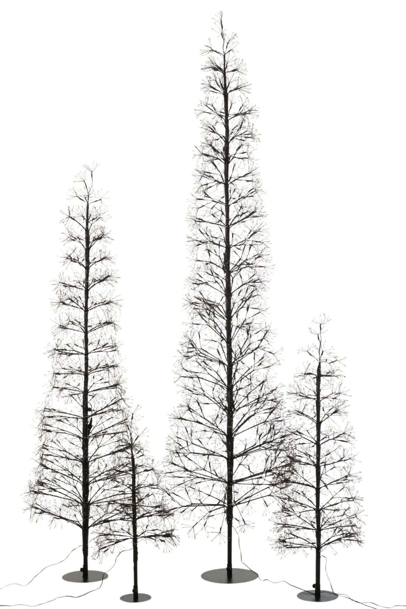 Kunstboom Jinsonte Metaal Zwart H240 cm - Afbeelding 7