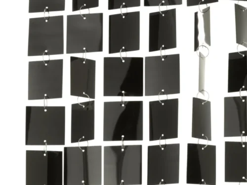 Gordijn Transia zwart, PVC lamellen met strakke uitstraling en onderhoudsarm ontwerp