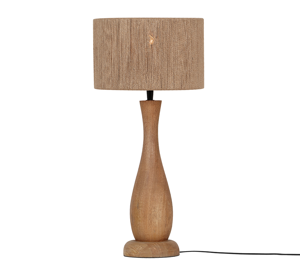 Tafellamp Naaro Jute H54 cm - Set van 3 - Afbeelding 2