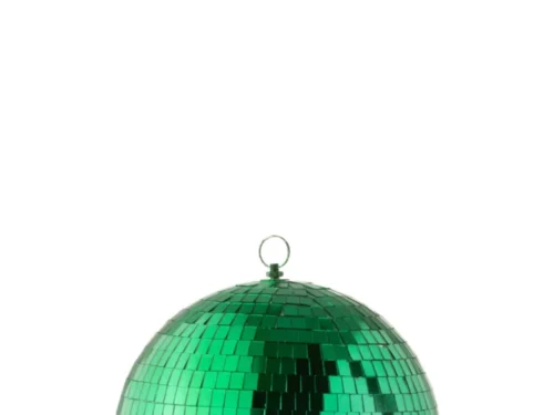 Groene Keidan spiegel met spiegelglas en compact rond ontwerp voor sfeervolle woondecoratie