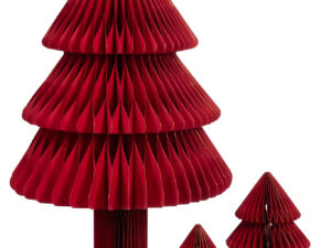 Kerstboom Grania Papier Rood H100 cm