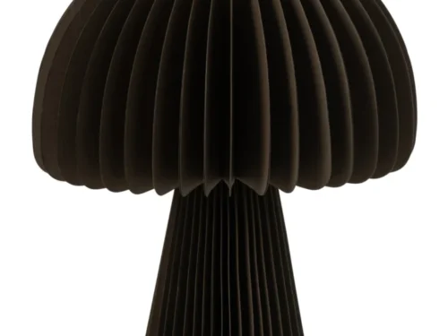 Bruine papieren decoratiefiguur Sonni H40 cm, opvouwbaar met warme natuurlijke uitstraling