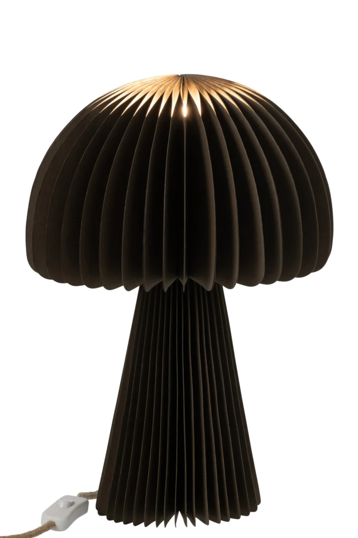 Bruine papieren decoratiefiguur Sonni H40 cm, opvouwbaar met warme natuurlijke uitstraling