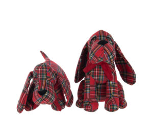 Decoratiefiguur Brullello Polyester Rood H30 cm - Set van 2