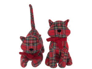 Deurstopper Jaassira Polyester Rood - Set van 2