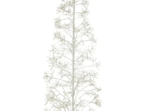 Kunstboom Neisak wit metaal, hoge slanke decoratieve boom van 240 cm met elegante takken