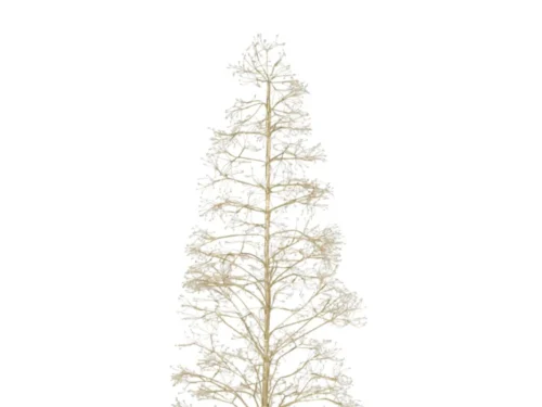 Stuboro kunstboom goud metaal, H210 cm, elegante sierboom met LED-aansluiting
