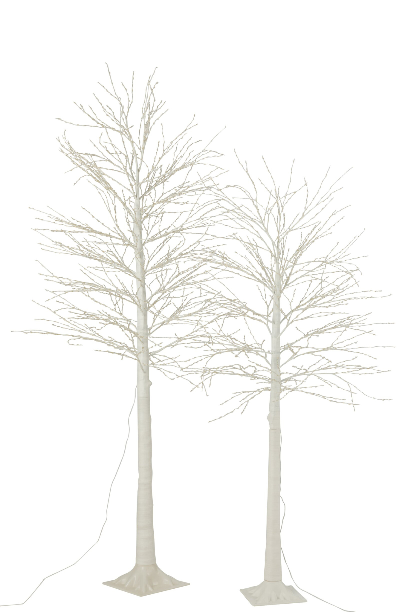 Kunstboom Nelura Kunststof Wit H210 cm - Afbeelding 4
