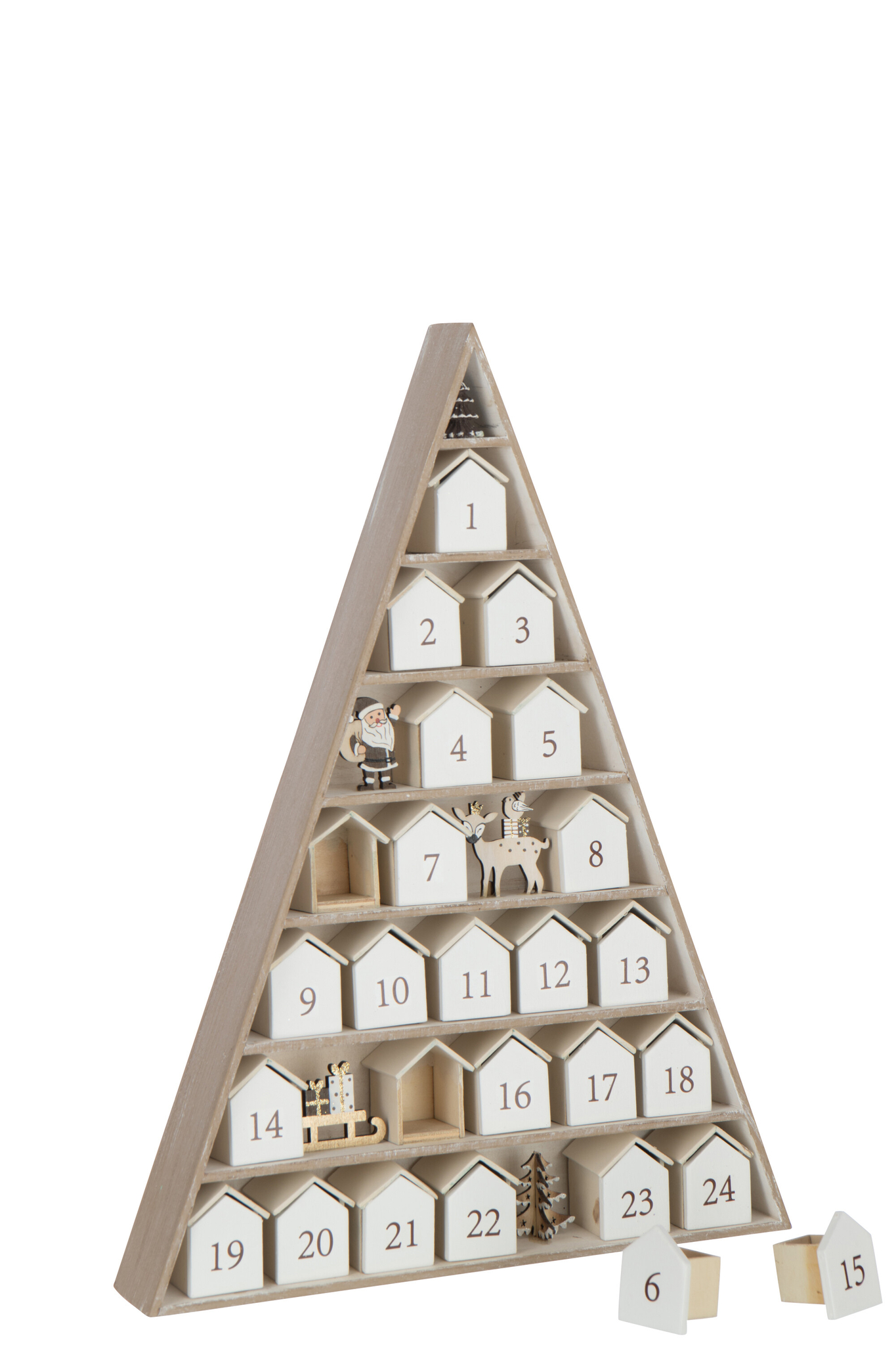 Kunstboom Stauson Multiplex Wit H45 cm - Afbeelding 2
