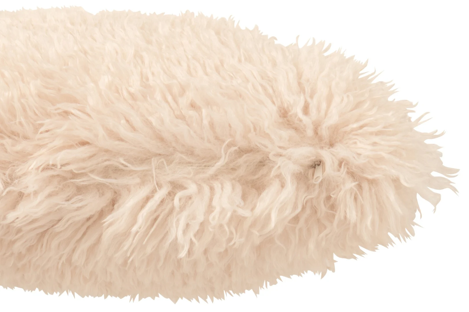 Kussen Zeitel beige 45x45 cm met zachte, fluffy faux-fur uitstraling in natuurlijke tinten