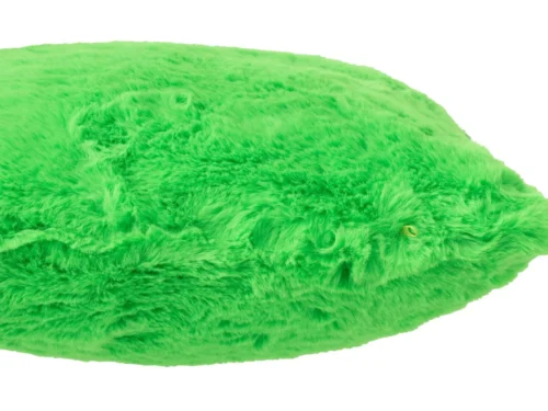 Kussen Prassena Groen 45x45 cm, zacht vierkant sierkussen van polyester met fluffy structuur