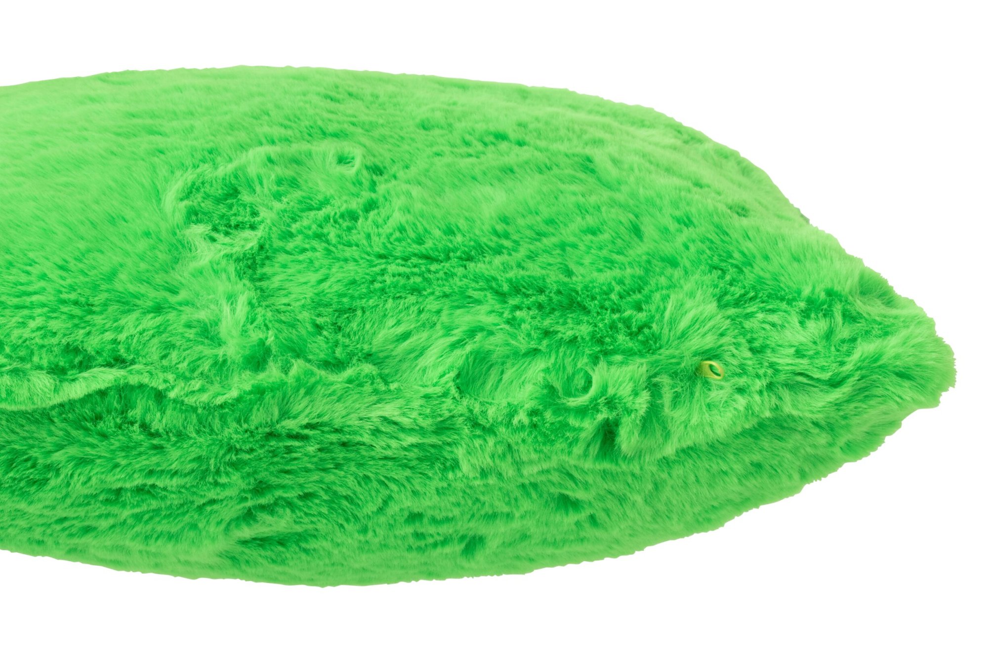 Kussen Prassena Groen 45x45 cm, zacht vierkant sierkussen van polyester met fluffy structuur