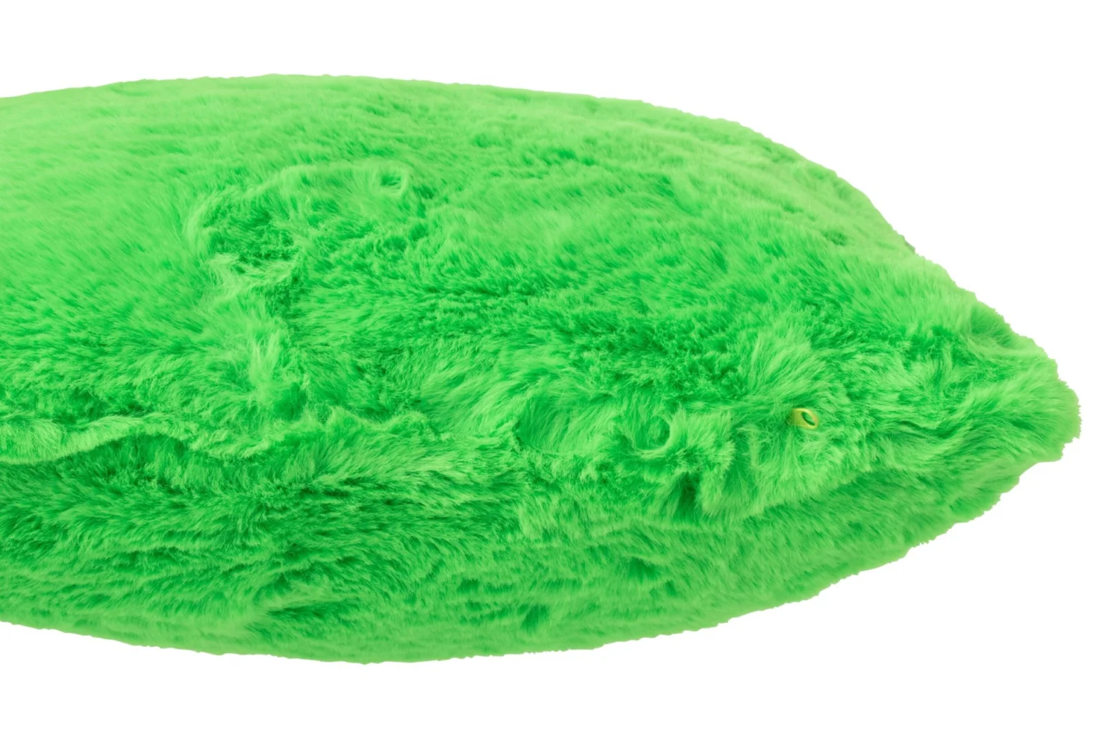 Kussen Prassena Groen 45x45 cm, zacht vierkant sierkussen van polyester met fluffy structuur
