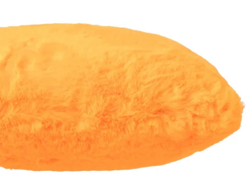 Kussen Ciekir oranje 45x45 cm, zacht en pluizig sierkussen van 100% polyester voor extra sfeer
