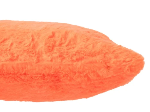 Balvy oranje sierkussen 45x45 cm, fluffy polyester met warme, zachte uitstraling