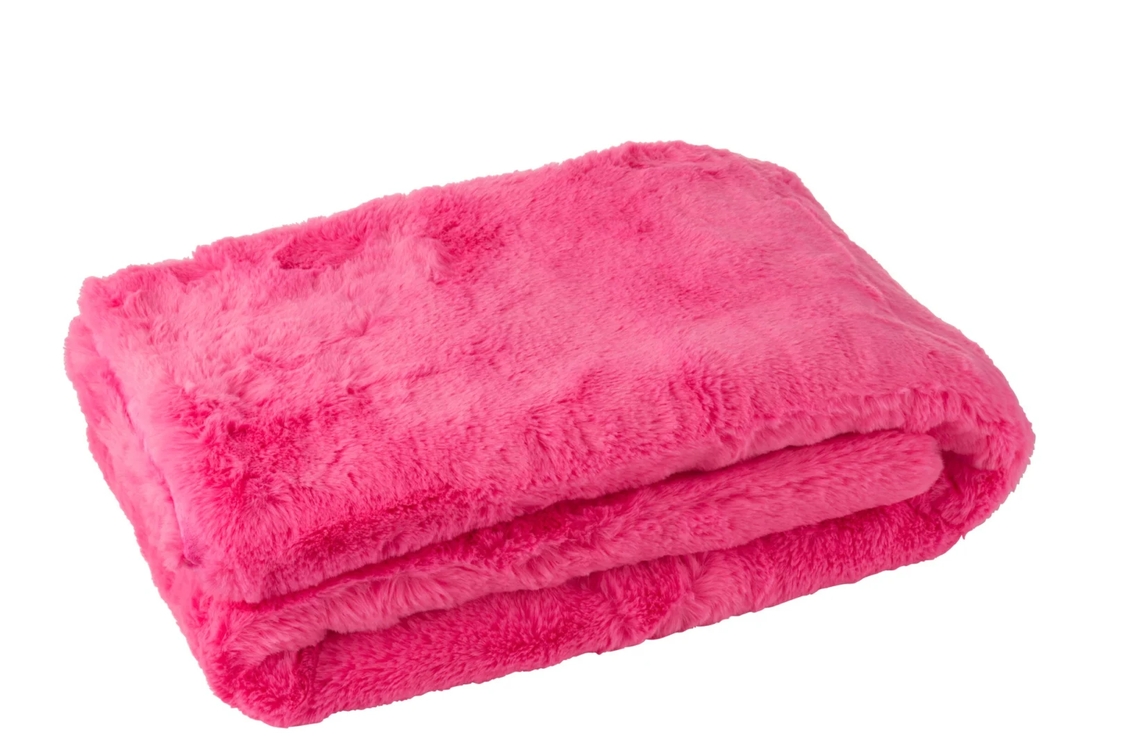 Deken Deenora Roze, zachte fluffy plaid in frisse roze tint voor bank of bed