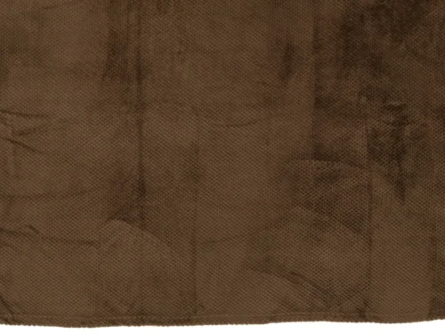 Bruine Bruby deken van zacht polyester met comfortabele, warme textuur voor bank of schouders