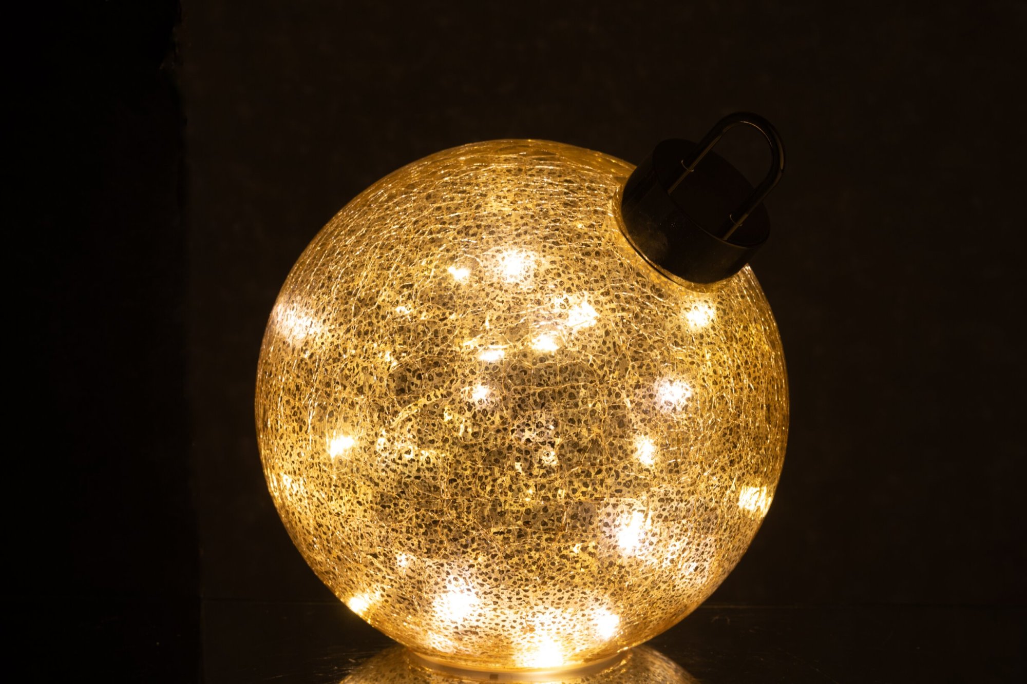 Kerstballen Grommand Glas Goud - Afbeelding 2
