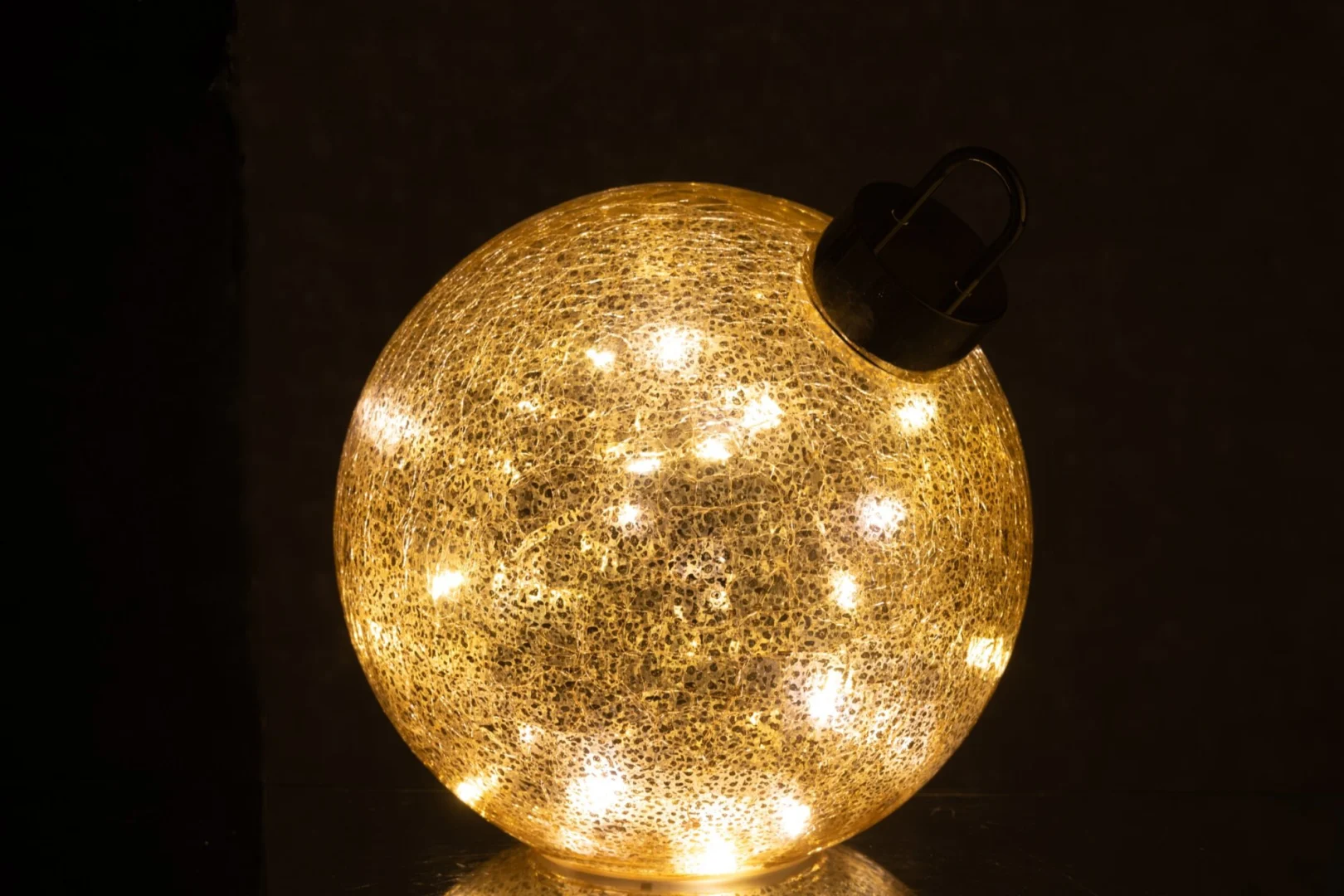 Kerstballen Grommand Glas Goud - Afbeelding 2