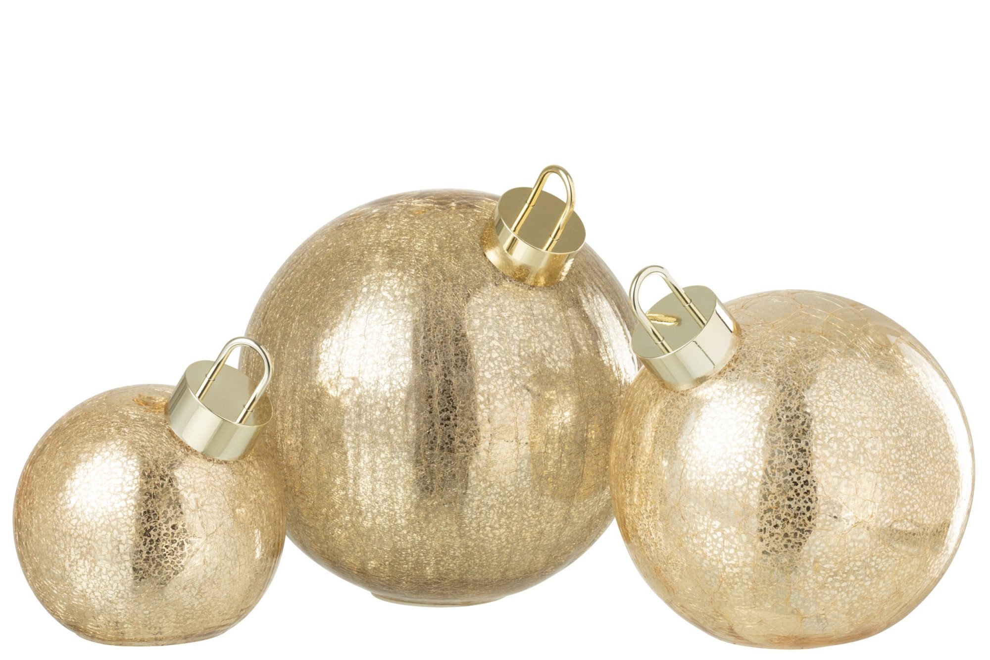 Kerstballen Preennal Glas Goud - Afbeelding 4