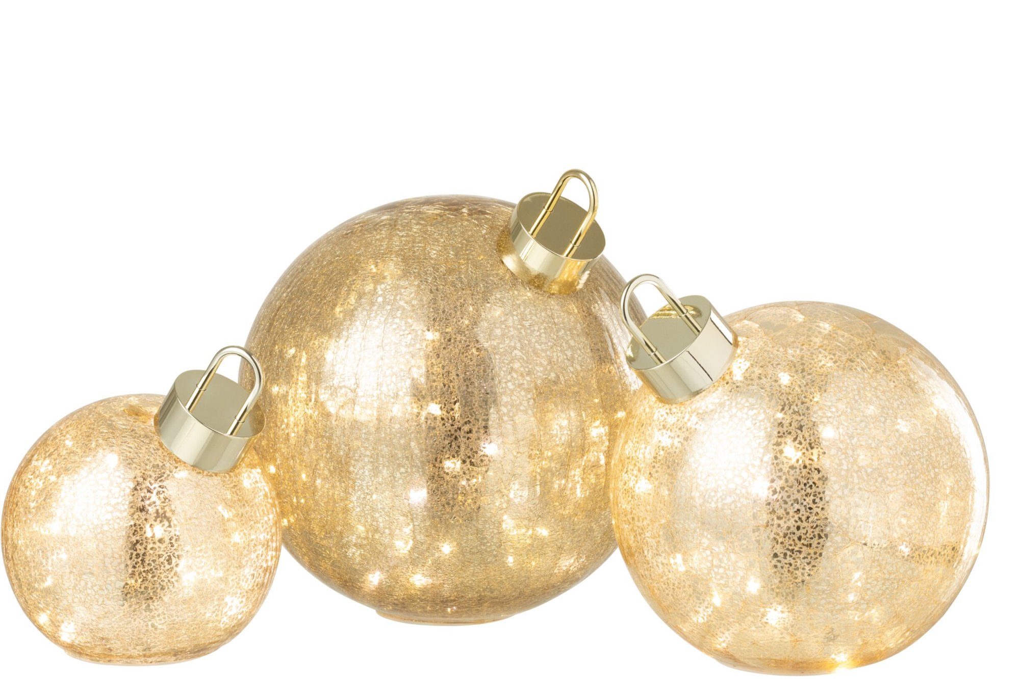 Kerstballen Preennal Glas Goud - Afbeelding 5