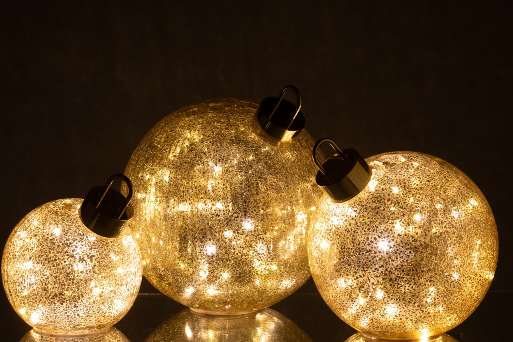 Kerstballen Preennal Glas Goud - Afbeelding 6