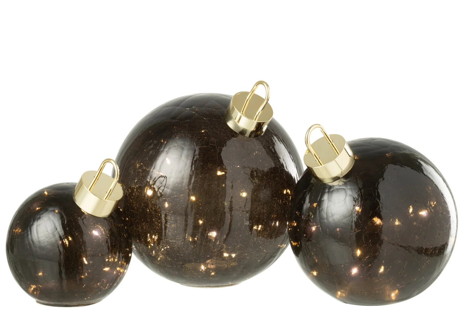 Kerstballen Soordea Glas Zwart - Afbeelding 5