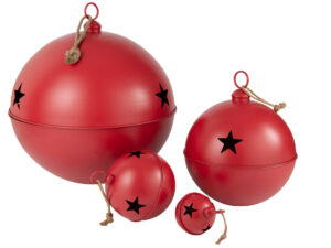 Kerstballen Kermang Metaal Rood