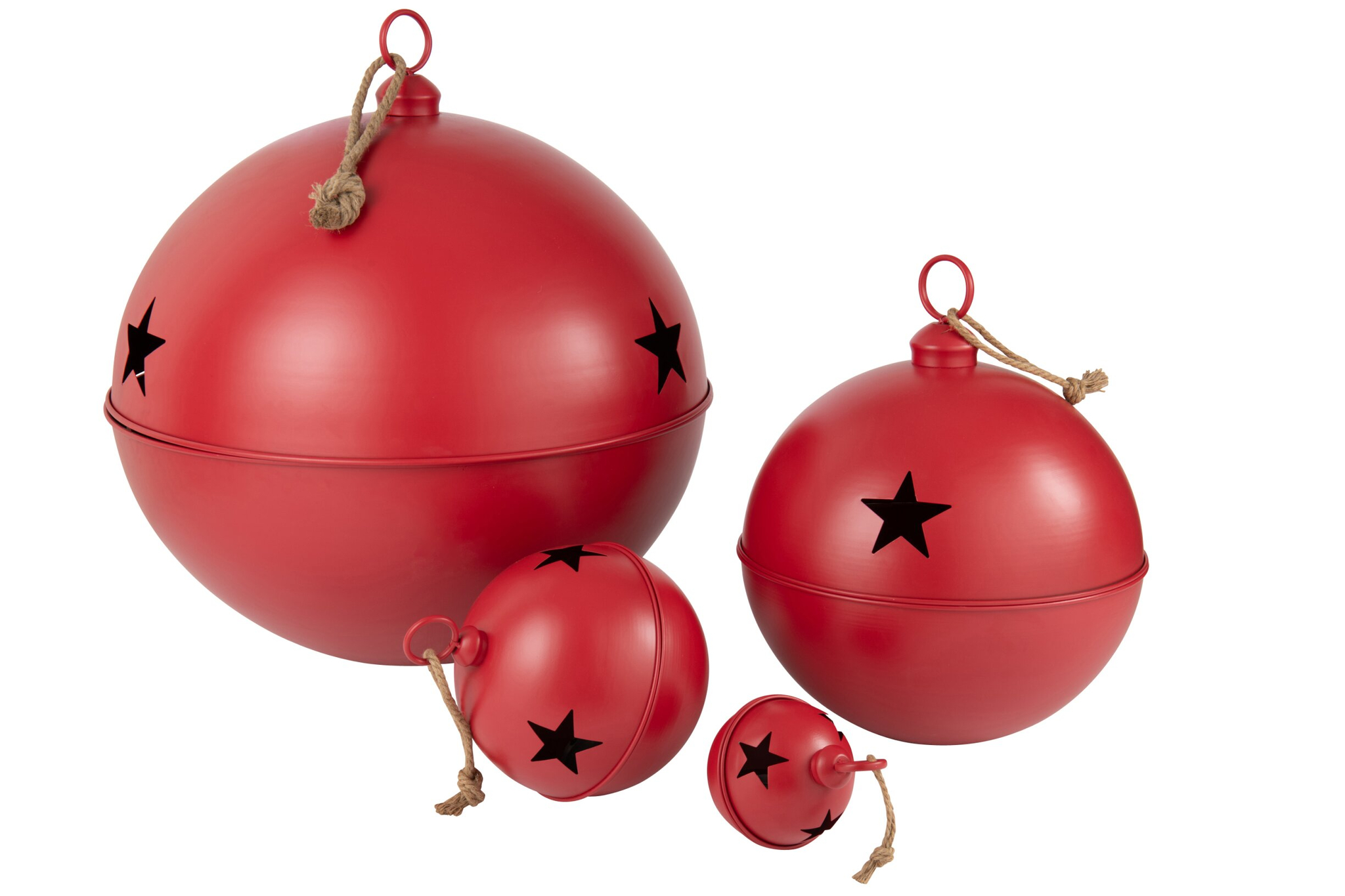 Kerstballen Kermang Metaal Rood