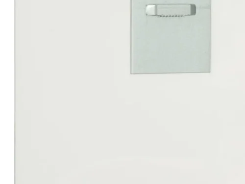 Wanddecoratie Vubira met gladde witte achterzijde en ophanghaak, strak en modern ontwerp