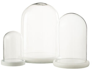 Decoratie Fesu Glas Wit